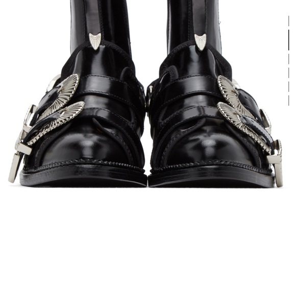 TOGA PULLA black two buckle western boots - Picture 2 of 8